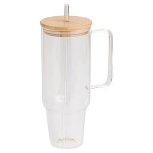 DAY Glass Tumbler With Bamboo Lid 900ml